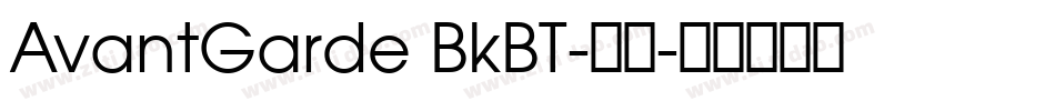 AvantGarde BkBT-常规字体转换